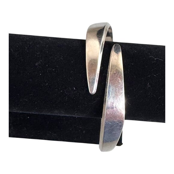 Vintage David Andersen Norway Sterling 925 S Modernist Bypass Bangle Bracelet - Picture 3 of 6